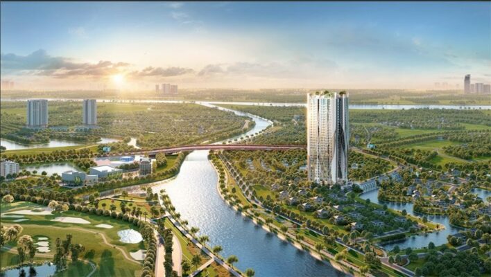 Cảnh quan xanh "đắt giá" bao quanh The Fibonan