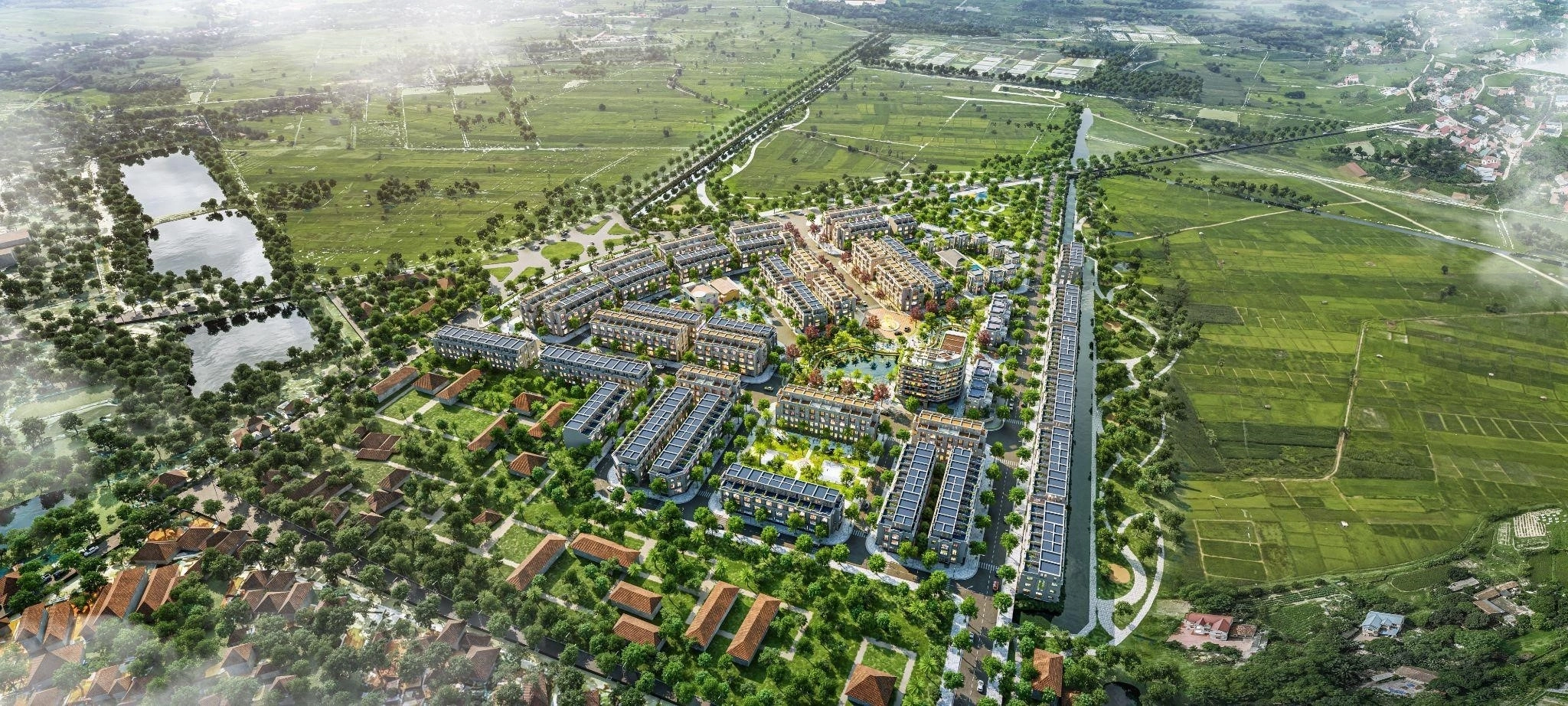 Phối cảnh khu đô thị The Gateway City tại xã Ân Thi